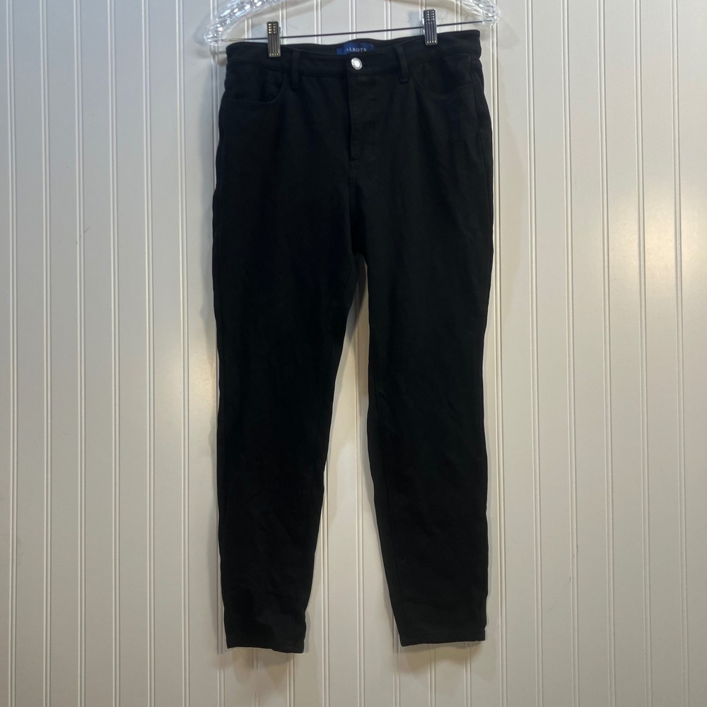 Talbots High-Rise Jegging Ankle Pants Womens 6P Black Stretch Skinny Slim Fit